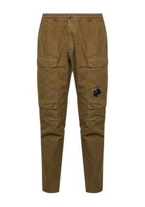C.P. Company elasticate drawstring cargo pants - Brown