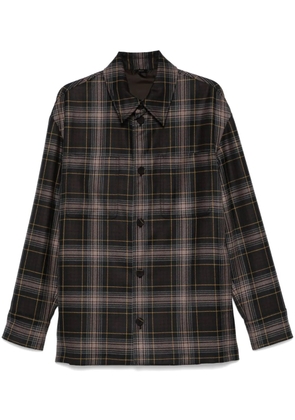 FENDI tartan jacket - Brown