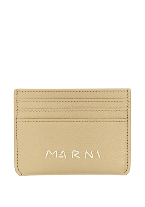 Marni Logo card holder - Neutrals