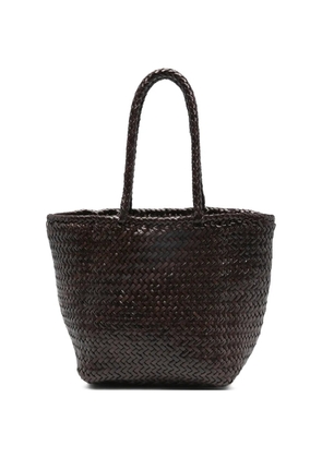 DRAGON DIFFUSION Small Grace basket tote bag - Brown