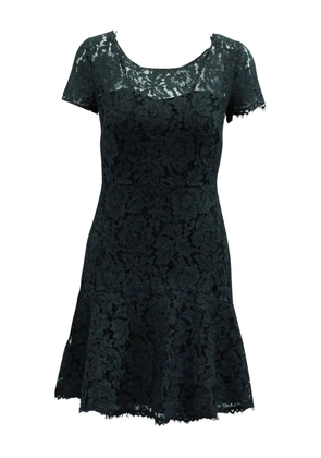 DVF Diane von Furstenberg lace short-sleeve mini dress - Grey