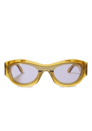 Sunnei geometric-frame sunglasses - Yellow