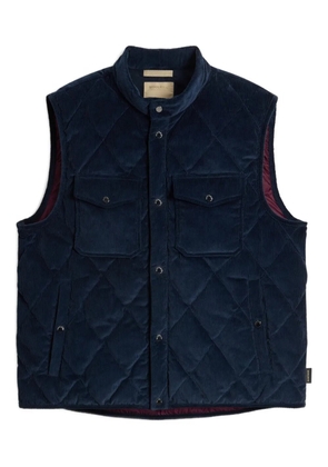Woolrich quilted corduroy vest - Blue