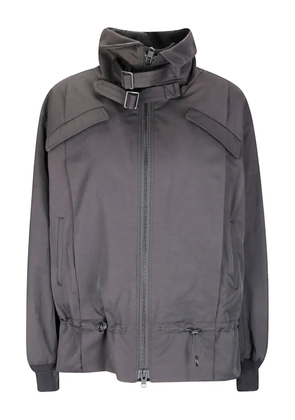 Yohji Yamamoto shirring twill jacket - Black