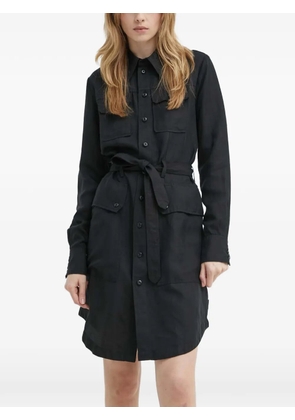 G-Star RAW button-up belted mini dress - Black