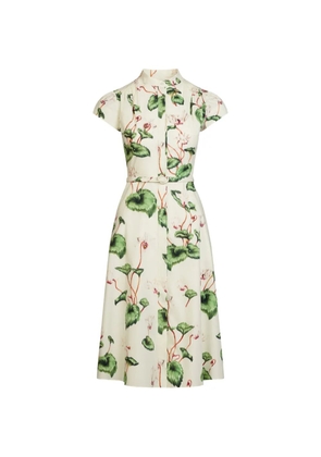 Oscar de la Renta poplin midi shirt dress - Neutrals