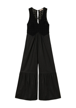 TWINSET crochet-detail jumpsuit - Black