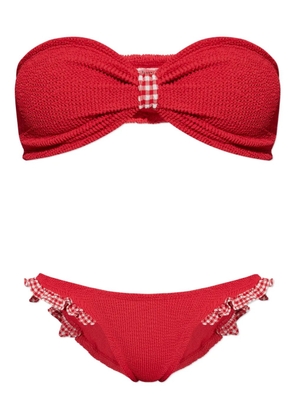 Hunza G Jean strapless bikini - Red