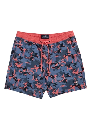 Psycho Bunny Rye-print swim shorts - Blue