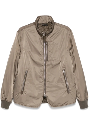 TOM FORD technical-satin jacket - Green