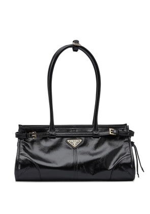 Prada medium Bonnie buckle-detail tote bag - Black