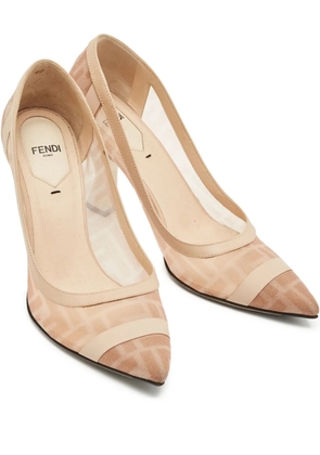 Fendi Pre-Owned logo-pattern pumps - Pink