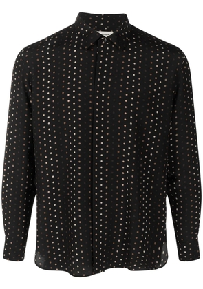 Saint Laurent polka-dot print shirt - Black