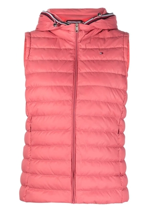 Tommy Hilfiger logo zipped gilet - Pink