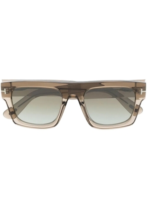 TOM FORD Eyewear transparent square-frame sunglasses - Grey