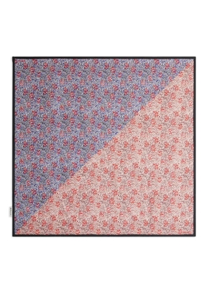 Bally floral-print twill scarf - Red