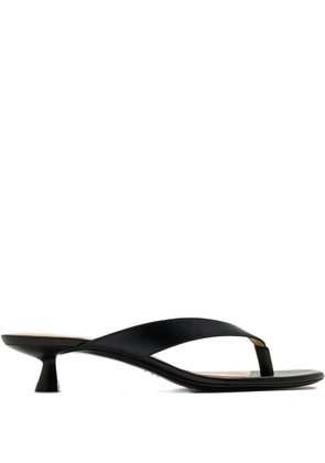 Stuart Weitzman 35mm Rio leather heeled sandals - Black