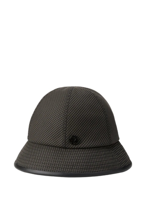 Maison Michel check-pattern bucket hat - Brown