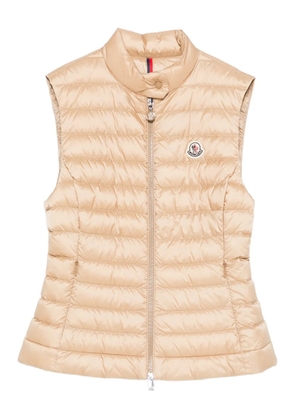Moncler zip-up quilted gilet - Neutrals