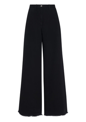 Rosetta Getty wide-leg flared jeans - Black