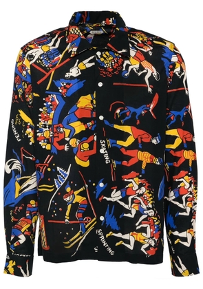 BODE pastimes long-sleeved shirt - Black