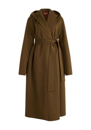 Altuzarra hooded belted coat - Green
