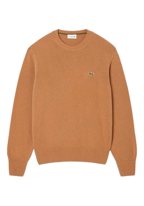 Lacoste logo crew-neck sweater - Brown