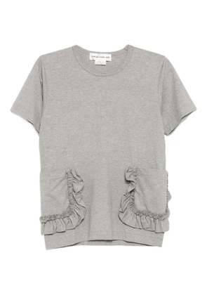 Comme Des Garçons Girl ruffled-pocket T-shirt - Grey