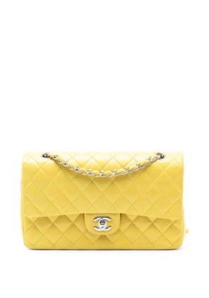 CHANEL Pre-Owned 2009-2010 Medium Classic Lambskin Double Flap shoulder bag - Yellow