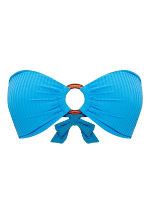 Melissa Odabash Brisbane ring-detail bikini top - Blue