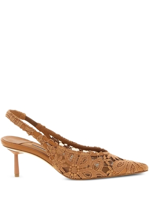 Le Silla Chantilly slingback pumps - Brown