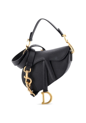 Christian Dior Pre-Owned Saddle Handbag with Strap Leather Mini shoulder bag - Black