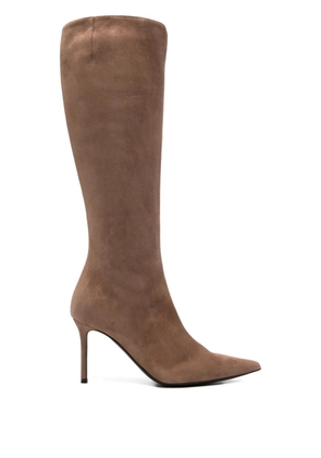 Giuseppe Zanotti 85mm suede boots - Brown