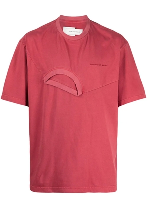 Feng Chen Wang logo-print cotton T-shirt - Red