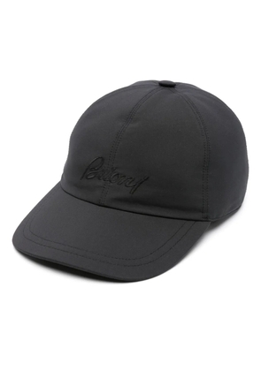Brioni logo-embroidered baseball cap - Blue