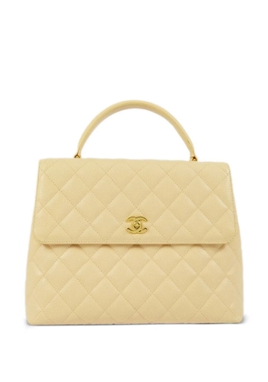 CHANEL Pre-Owned 2003 CC diamond-quilted handbag - Neutrals