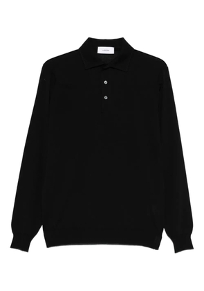 Lardini long-sleeve polo shirt - Black