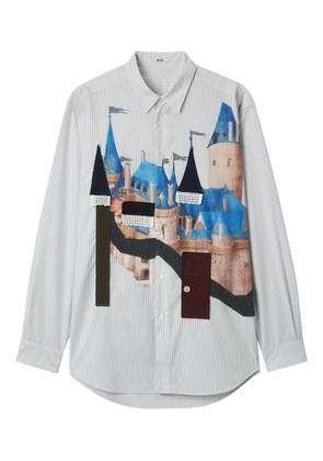 KHOKI striped shirt - White