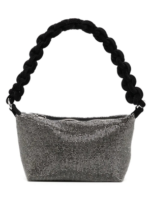 Kara chainmail-effect shoulder bag - Black