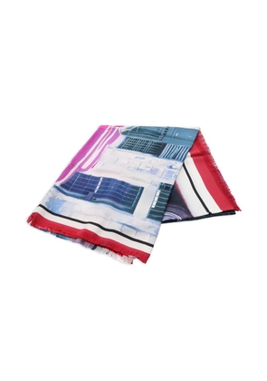 CHANEL Pre-Owned 1986-1988s car-print shawl scarf - Pink