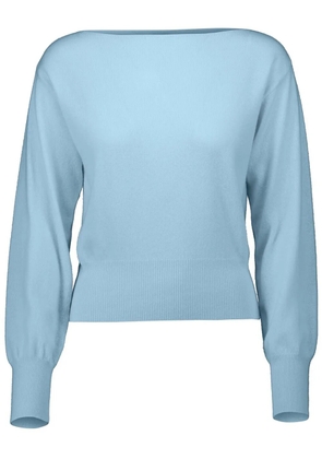 Allude boat-neck jumper - Blue