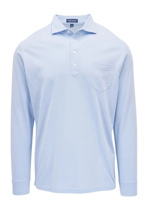 Peter Millar long-sleeved pocket polo shirt - Blue