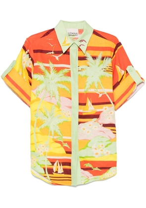 ALEMAIS Palm Island shirt - Green