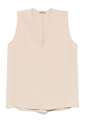 Blanca Vita V-neck top - Neutrals