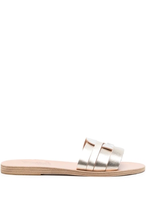 Ancient Greek Sandals Filenada leather slides - Gold