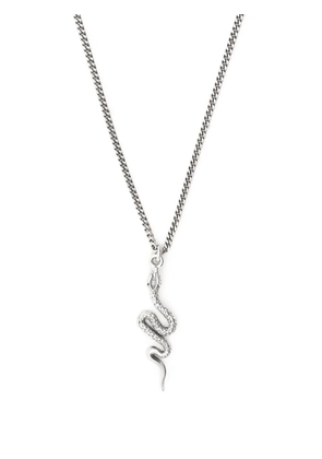 Emanuele Bicocchi serpent pendant necklace - Silver