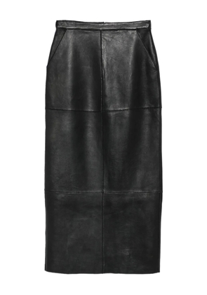 P.A.R.O.S.H. panelled leather skirt - Black
