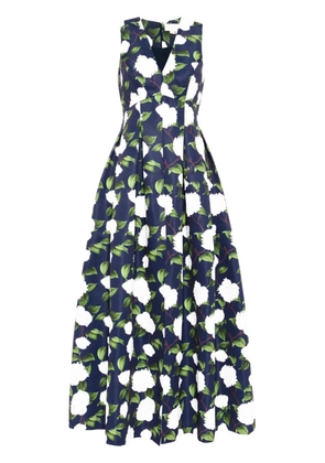 Sachin & Babi Brooke floral-print gown - Blue