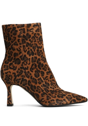 The Seller leopard-print stiletto boots - Brown