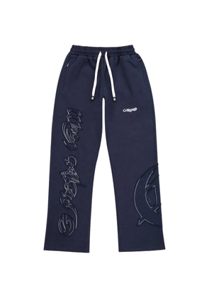 GODSPEED raw import distressed track trousers - Blue